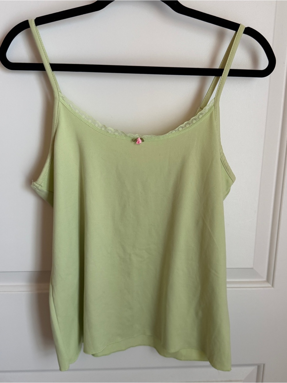 Vintage y2k Rampage Light Green Lace-Trim Cami